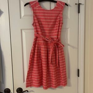 Coral, Midi, Flare Dress